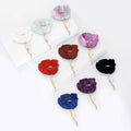 Long Stem Translucent Poppy Brooch in Ten Colorways view 2