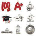 Alloy Metallic Graduation Theme and Graduation Cap Metal Charms with 13 Listed Options view 5
