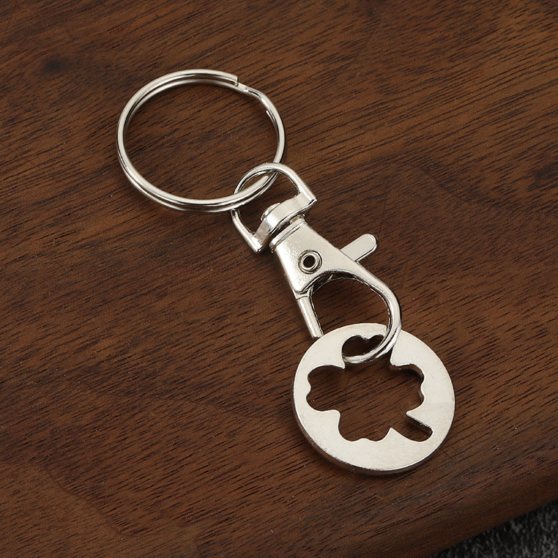 Shopping Cart Token Zinc Alloy Keychain for Supermarket Trolleys