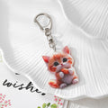 Acrylic Animal Print Keychains Lobster Clasp 9 Cute Styles view 7