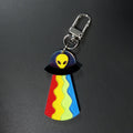 Neon Alien Head and UFO Acrylic Clip Keychains in Seven Designs view 2