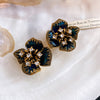 Blue Flower Studs
