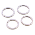 Round Split Key Rings in Three Polished Steel Tone Sizes view 6