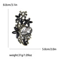 Large Crystal Leaf Swirl Brooch in Ten Colors for Jackets Scarves and Lapels view 12