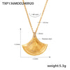 Gold Fan Pendant