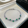 Silver Green Round