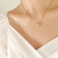 Polished Heart Pendant Necklace Gold Rose Gold Steel Lengths view 6