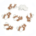 Enamel Cow Charm Assortment in Gold and Silver Tone view 12