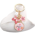 Four-Style Pink and Blue Mother's Day Butterfly Flower Keychain Collection view 5