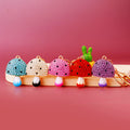 Jelly Crystal Mushroom Keychains in Five Colors plus Assorted Option view 2