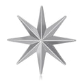 Polished Eight Point Star Brooch in Gold and Silver Tones view 2