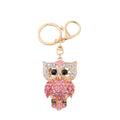 Rhinestone Owl Keychain Metal Cartoon Bird Bag Charm view 5