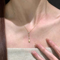 Gold Tone Pendant Necklace 10 Styles Teardrop Horse Cross view 6