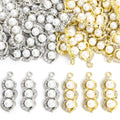 Pearl Pea Pod Charms in Gold and Silver Tones, Two Finishes view 5