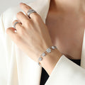 Daisy Flower Charm Bracelet Adjustable Chain Gold Steel view 7