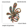Looped Ribbon Crystal Brooch in Three Colors for Jackets, Coats, and Scarves view 5