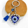 Silver Heart Tassel