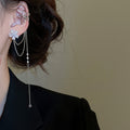 Cross Star And Chain Ear Cuffs In Fourteen Mixed Metal Styles view 12