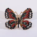 Rhinestone Butterfly Brooch Six Color Wing Styles Metal Pin Brooch view 10