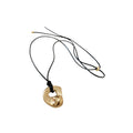 Black Cord Hollow Double Heart Pendant Necklace Styles view 5