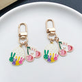 Four-Style Easter Bunny Egg Carrot and Rainbow Clip Keychain Collection view 1