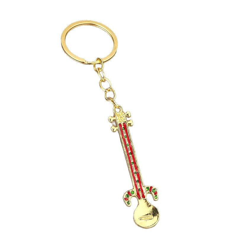 Xinjiang Rewap Alloy Souvenir Musical Instrument Keychain Gift Pendant