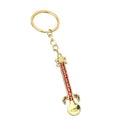 Gold Tone Long-Necked Instrument Metal Keychain in Four Colors view 5