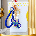 Gradient Butterfly Keychains with Fortune Loops and Loop Only Options view 3
