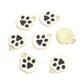 Enamel Paw Print Charms in Six Colors and Two Metal Tones view 7