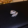Crystal Leaf Ring