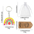 Wooden School-Themed Keychain With Metal Ring, Two Package Options view 2