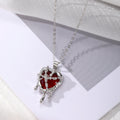 Silver Tone Melting Heart Necklace and Huggie Earring Options view 7