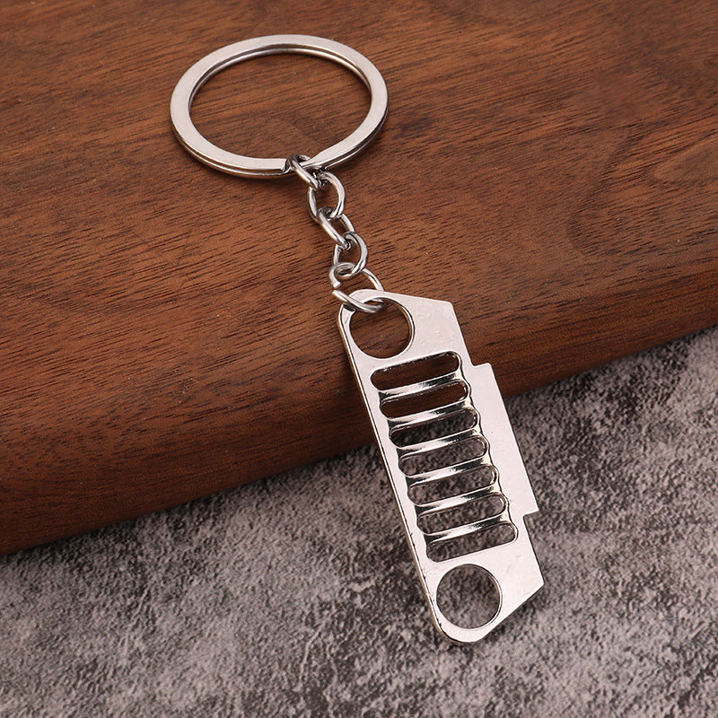 Off-Road Grille Bird Head Zinc Alloy Keychain Car Accessory