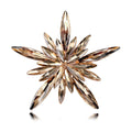Aqua Blue Snowflake Irregular Five Designs Metal Brooch Pin view 8