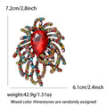 Oval Crystal Firework Brooch in Multicolor or Deep Blue view 6