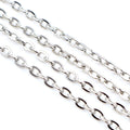 Flattened Oval Link Metal Chain in Two Sizes and Five Finishes view 8