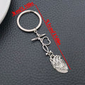 Six Silver Tone Medical Tool and Heart Keychains with Metal Hardware view 5