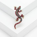 Crystal Rhinestone Gecko Brooch Eight Color Alloy Styles view 6