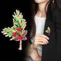 Leaf Enamel Metal Brooch Pin for Jackets and Lapels view 3