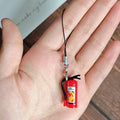 Mini Fire Extinguisher Keychain and Phone Strap Charms view 4