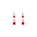 Dried Flower Bottle Novelty Hook Earrings in Five Colors view 10