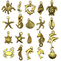 Blue Starfish and Turtle Metal Charms with 7 Listed Options view 8