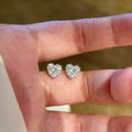 Silver Crystal Heart Studs Necklaces And Bracelets Six Styles view 7