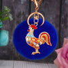 Royal-Blue-Pom Crystal-Rooster