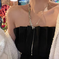 Wheat Leaf Sequin Lariat Necklaces Fashion Jewelry view 7