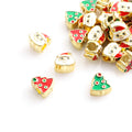 Santa Claus and Christmas Tree Enamel Alloy Beads for Jewelry Making view 4