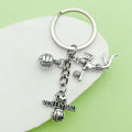 Volleyball Charm Keychains in 35 Pictured Variations for Bags and Keys view 3