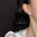 Gold Tone Clear Stone Sunflower Earrings In Clip And Stud Styles view 2