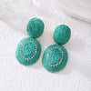 Green Raffia Ovals