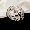 Metal Hollow Butterfly Clasp Bangle Gold Silver 2 Colors view 6